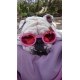 Lunettes solaires Doggles rose