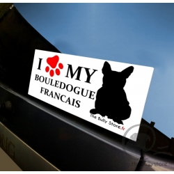 Sticker voiture Bulldog Anglais The Bully Store
